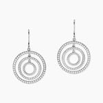 Boucles D'oreilles Pendantes Argent Blanc Oxyde De Zirconium - Boucles d'oreilles pendantes Femme | Histoire d&rsquo;Or
