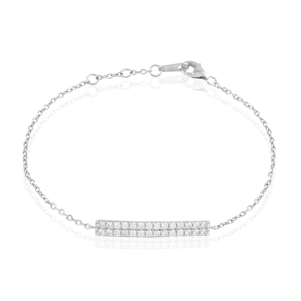 Bracelet Melineeargent Blanc Oxyde De Zirconium - Bracelets Femme | Histoire d&rsquo;Or