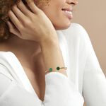 Bracelet Jonc Heida Or Jaune Malachite - Bracelets joncs Femme | Histoire d&rsquo;Or