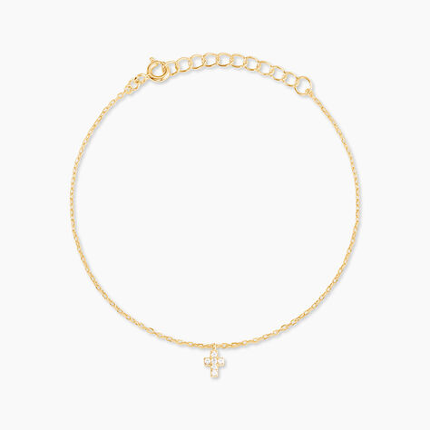 Bracelet Siem Argent Jaune Oxyde De Zirconium - Bracelets Femme | Histoire d&rsquo;Or