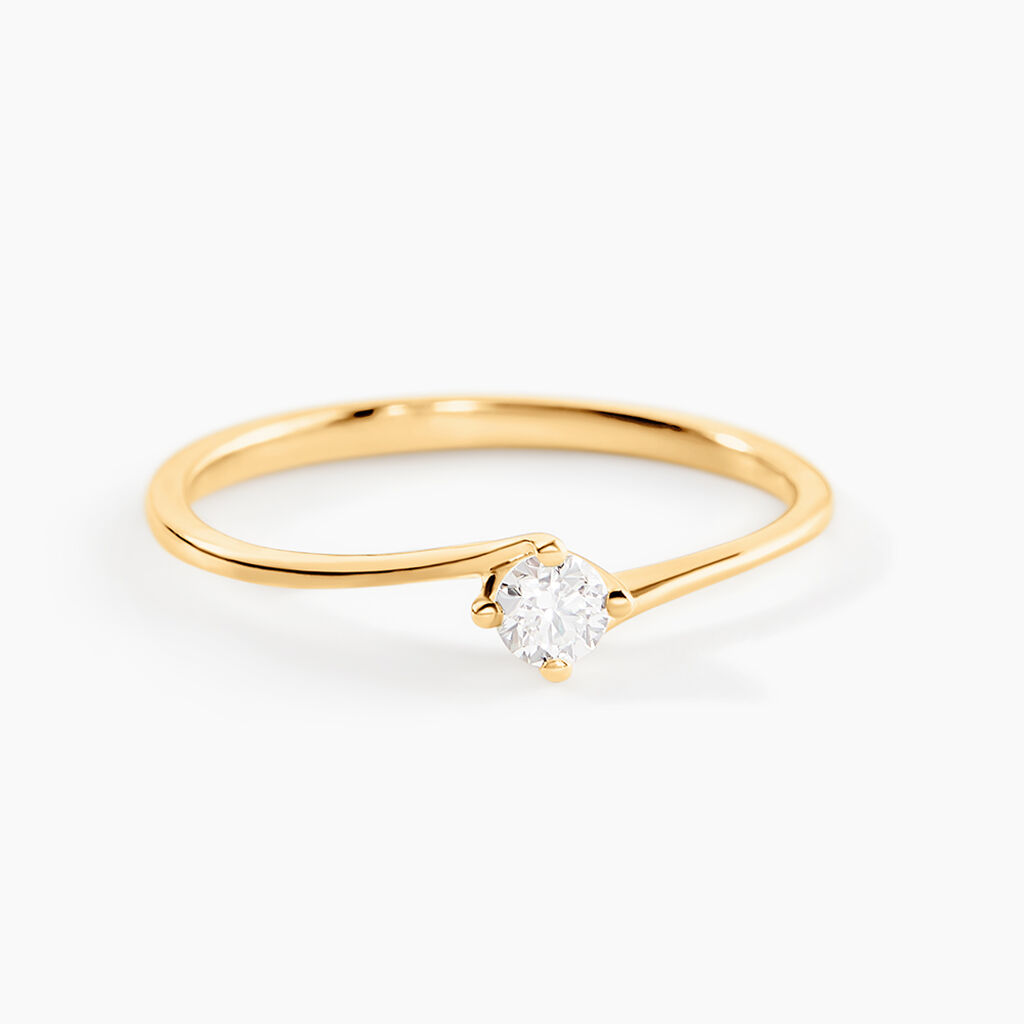 Bague Firmamenti Or Jaune Diamant - Bagues solitaires Femme | Histoire d’Or