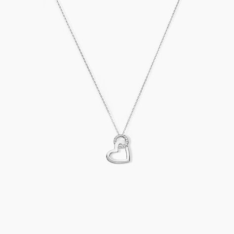Collier Melesine Or Blanc Diamant - Colliers Femme | Histoire d’Or