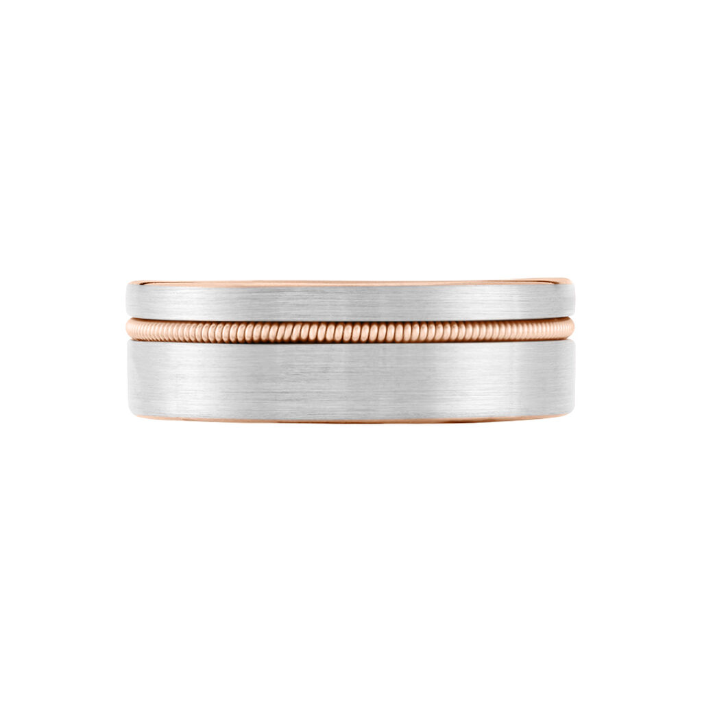 Bague Jourdan Eigger Acier Bicolore - Bagues fantaisie Homme | Histoire d’Or