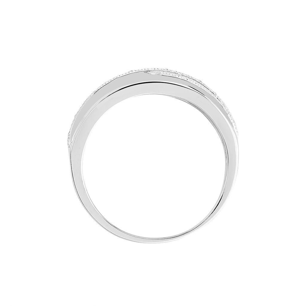 Bague Urpa Argent Blanc Oxyde De Zirconium - Bagues avec pierre Femme | Histoire d&rsquo;Or