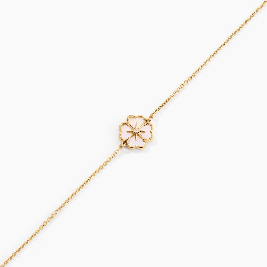 Bracelet Lucky Gems Or Jaune Nacre Oxyde De Zirconium - Bracelets Femme | Histoire d&rsquo;Or