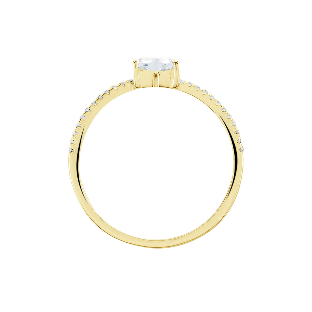 Bague Solitaire Or Jaune Sabeen Oxyde De Zirconium - Bagues solitaires Femme | Histoire d’Or
