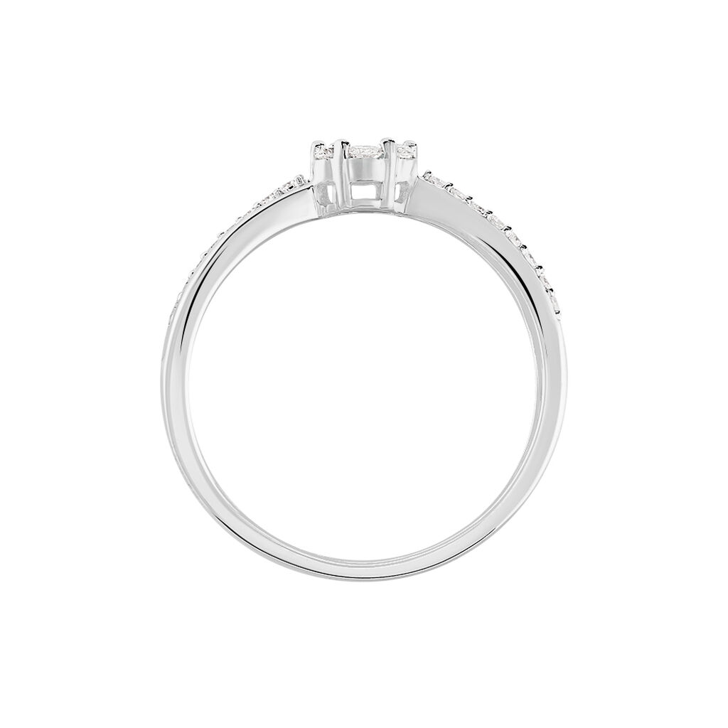 Bague Kuta Or Blanc Diamant - Bagues avec pierre Femme | Histoire d’Or