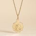 Pendentif Vierge Rond Dentelle Or Jaune - Pendentifs Baptême Famille | Histoire d’Or