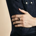 Chevali&egrave;re Argent Blanc Python Email Et Oxyde De Zirconium - Bagues solitaires Homme | Histoire d&rsquo;Or