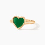 Bague Par Amour Plaque Or Jaune Agate - Bagues solitaires Femme | Histoire d&rsquo;Or