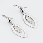Boucles D'oreilles Pendantes Lucinda Argent Blanc - Boucles d'oreilles fantaisie Femme | Histoire d&rsquo;Or