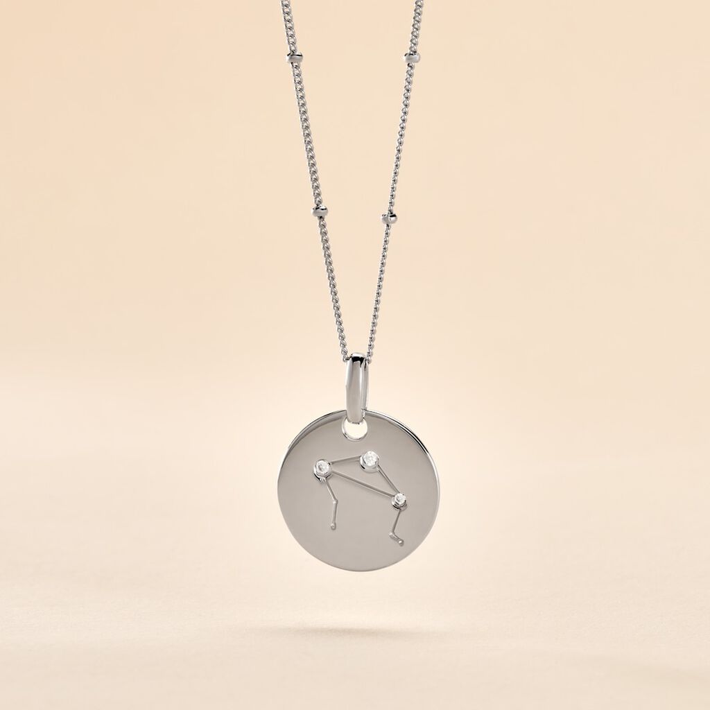 Collier Astr Argent Oxydes De Zirconium - Colliers Zodiaque Femme | Histoire d&rsquo;Or