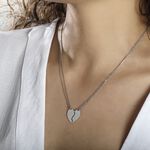 Collier Abrar Argent Blanc - Colliers doubles et triples cha&icirc;nes Femme | Histoire d&rsquo;Or