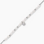 Bracelet Perlissima Argent Blanc Oxyde Et Perle De Culture - Bracelets Femme | Histoire d&rsquo;Or