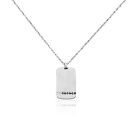 Collier Acier Blanc Ghislain Cristaux - Colliers fantaisie Homme | Histoire d’Or
