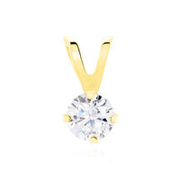 Pendentif Mabila Or Jaune Oxyde De Zirconium