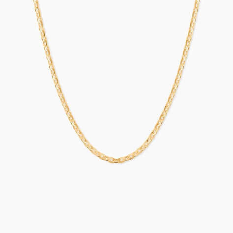 Cha&icirc;ne Igoa Maille For&ccedil;at Diamantee Or Jaune - Chaines Famille | Histoire d&rsquo;Or