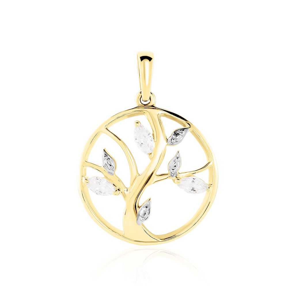 Pendentif Godolieba Or Jaune Oxyde De Zirconium - Pendentifs Femme | Histoire d&rsquo;Or