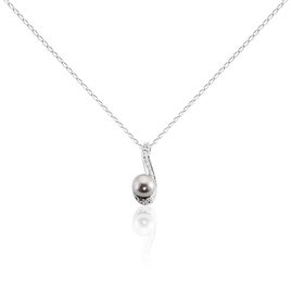 Collier Armance Argent Blanc Perle D'imitation Oxyde - Colliers Femme | Histoire d’Or