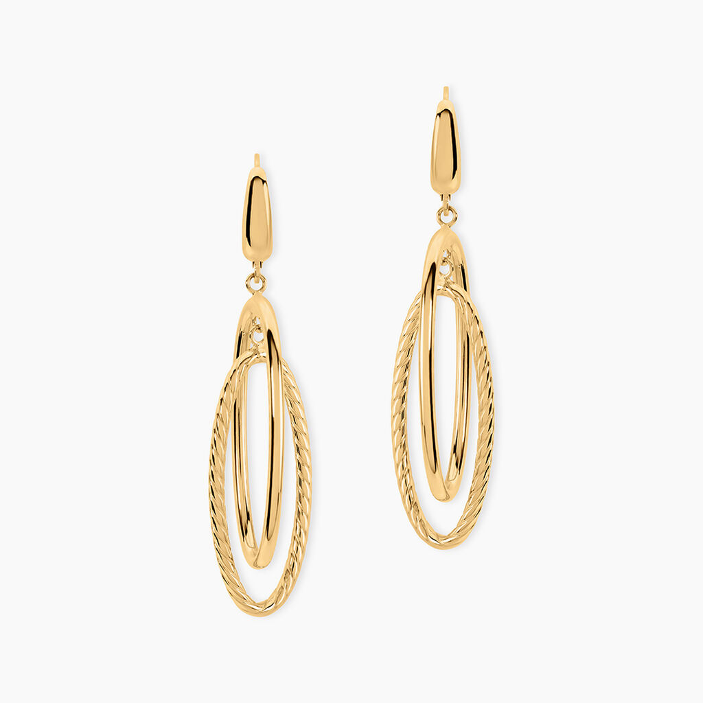 Boucles D'Oreilles Pendantes Francisek Or Jaune - Boucles d'oreilles pendantes Femme | Histoire d’Or