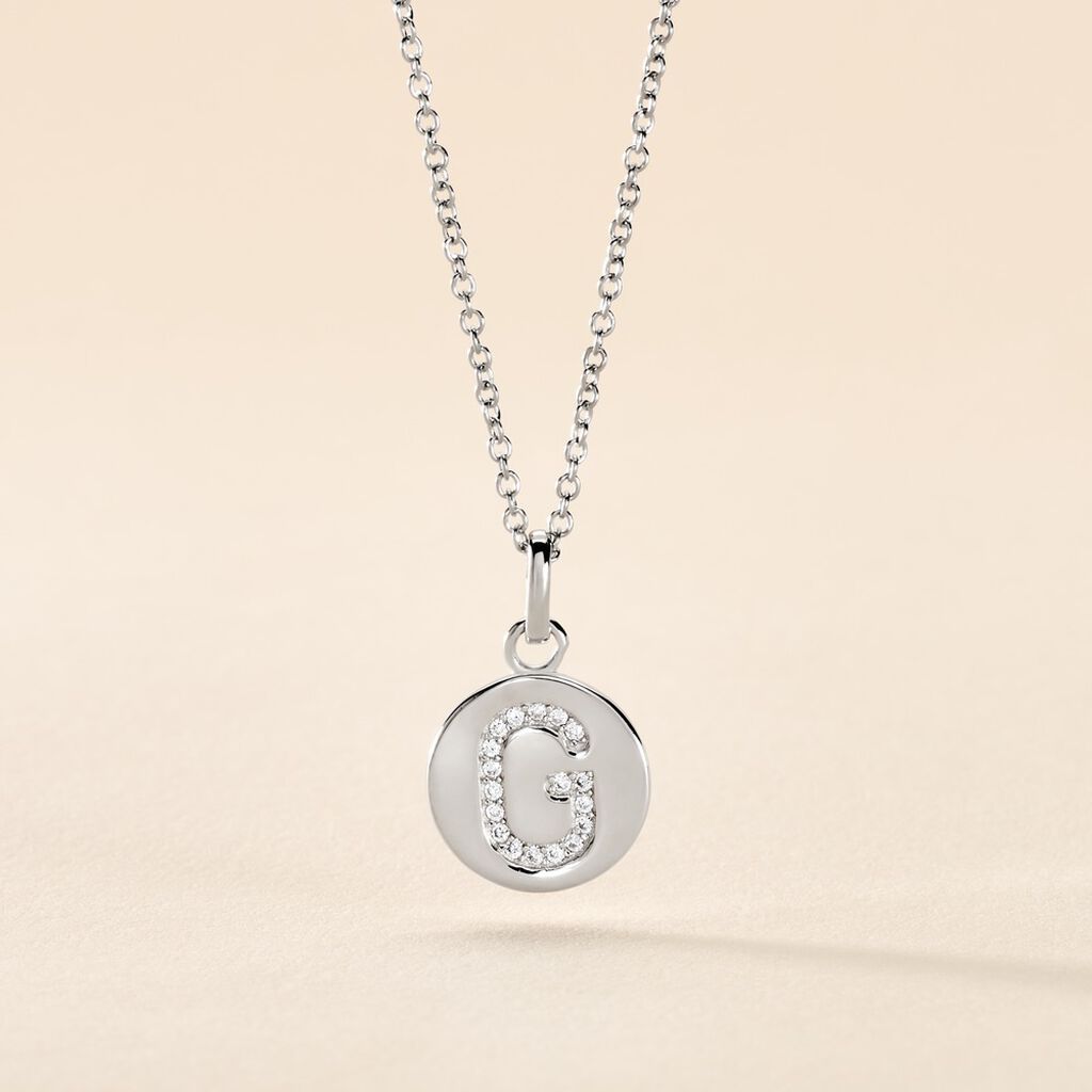 Collier Argent Eugenien Oxydes De Zirconium - Colliers fantaisie Femme | Histoire d’Or