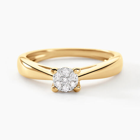 Bague Solitaire Artemis Or Jaune Diamant - Bagues solitaires Femme | Histoire d&rsquo;Or