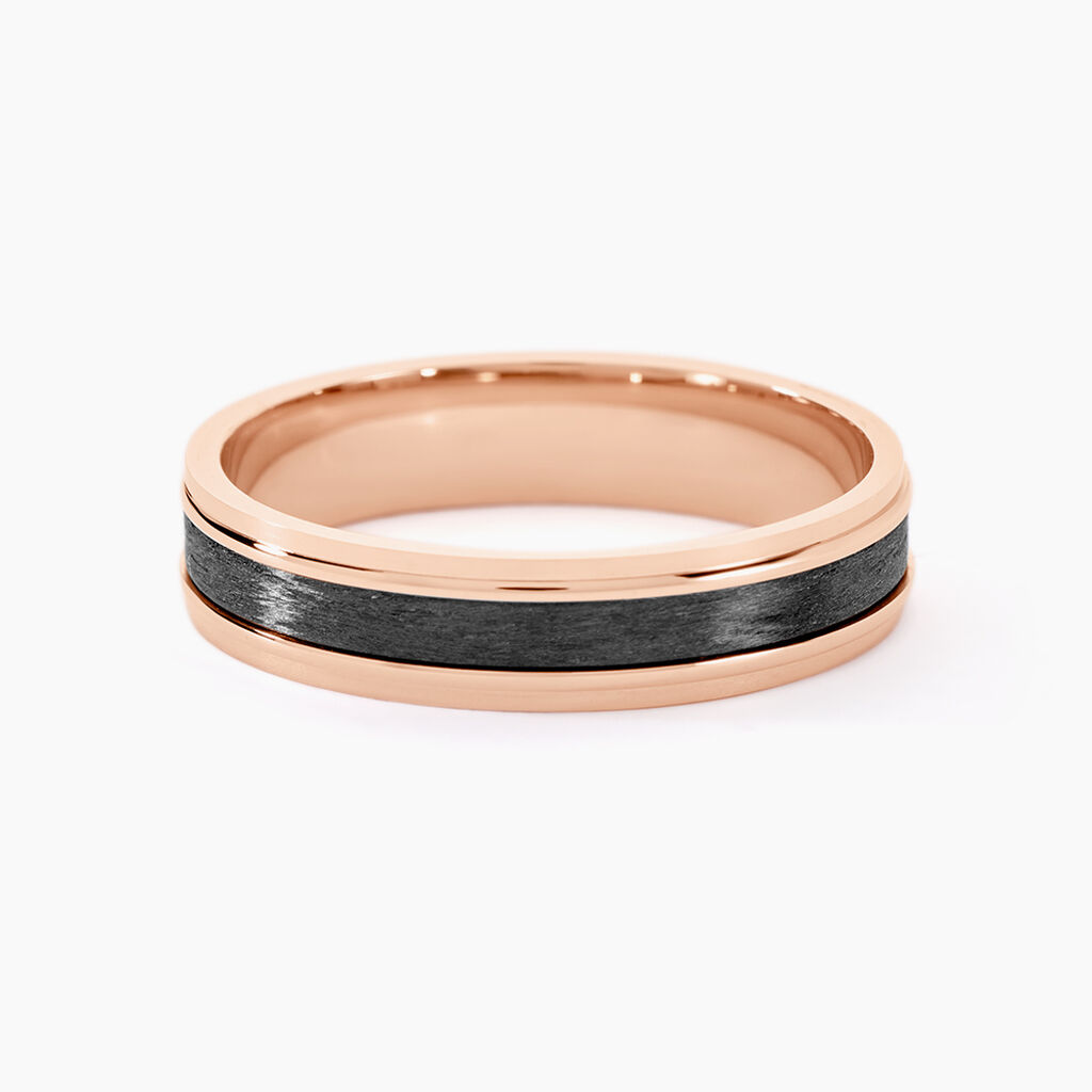 Alliance Camille Ruban Plat Or Rose - Alliances Homme | Histoire d’Or