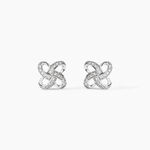 Boucles D'Oreilles Puces Leonille Or Blanc Diamant - Clous d'oreilles Femme | Histoire d&rsquo;Or