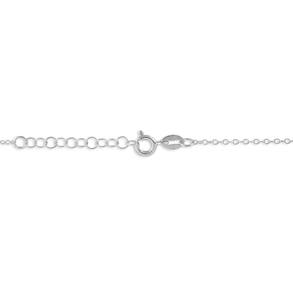 Collier Elda Argent Blanc - Colliers Coeur Femme | Histoire d’Or