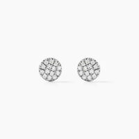 Boucles D'oreilles Puces Teani Or Jaune Diamant