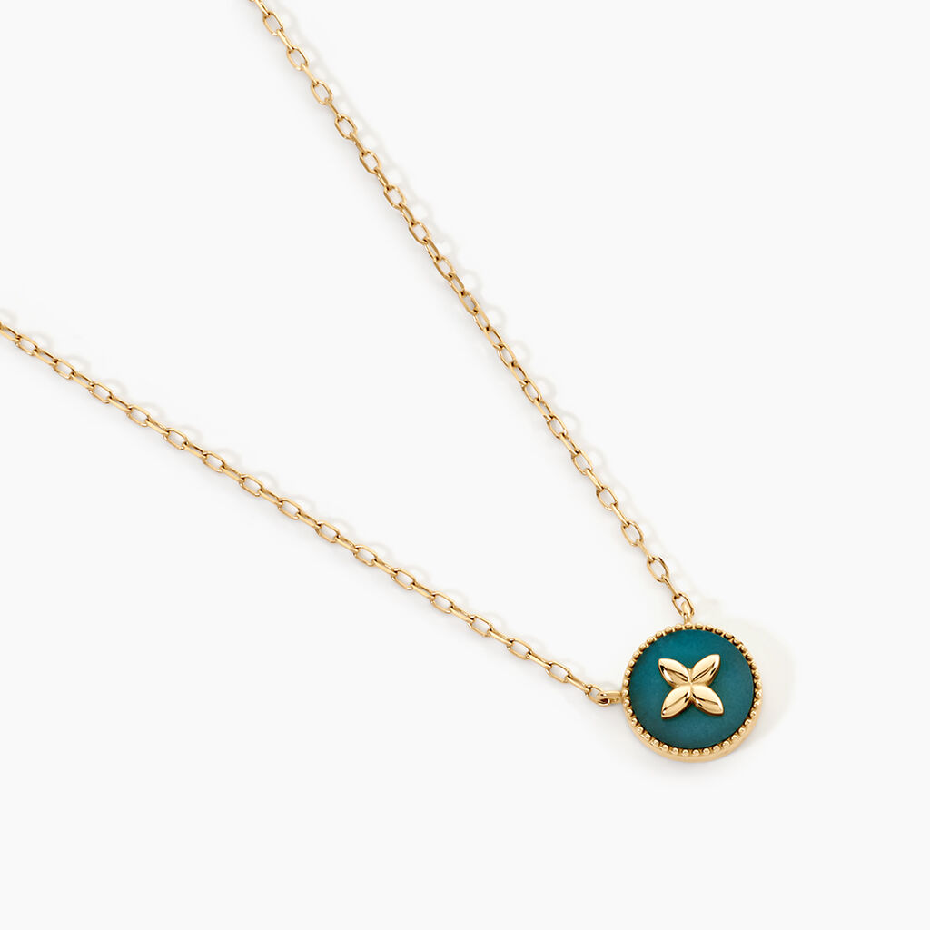 Collier Lucky Gems Or Jaune Amazonite - Colliers Femme | Histoire d&rsquo;Or