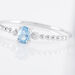 Bague Noria Or Blanc Topaze Et Oxyde De Zirconium - Bagues solitaires Femme | Histoire d’Or
