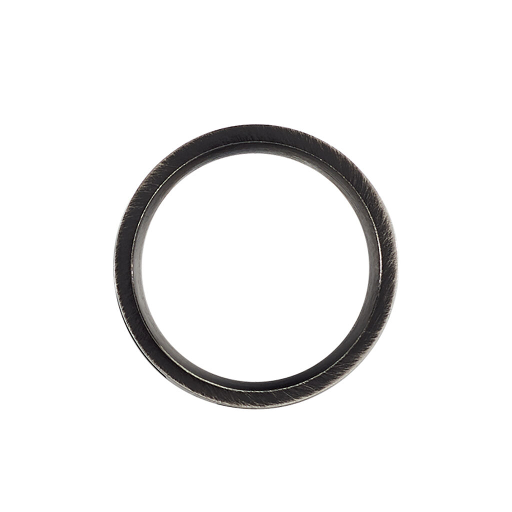 Bague Phebus Him Cosme Acier Noir - Bagues fantaisie Homme | Histoire d&rsquo;Or