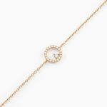 Bracelet Lila Plaqu&eacute; Or Jaune Oxyde De Zirconium - Bracelets Femme | Histoire d&rsquo;Or