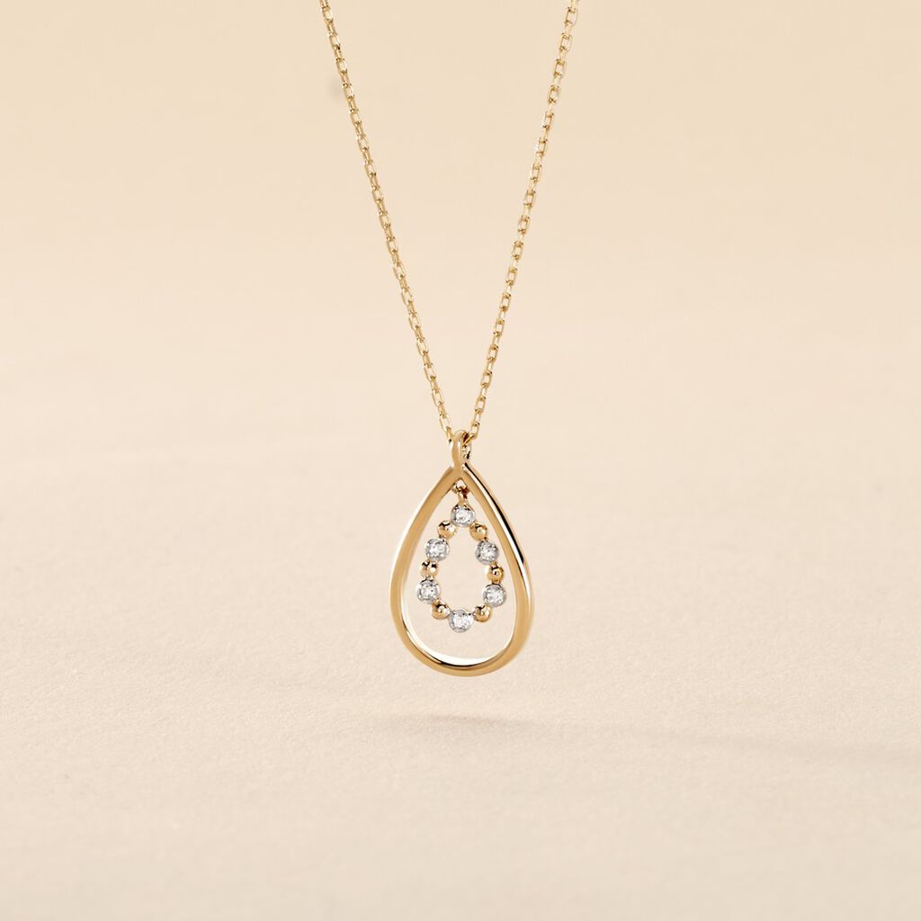 Collier Marganela Or Jaune Diamant - Colliers Femme | Histoire d’Or