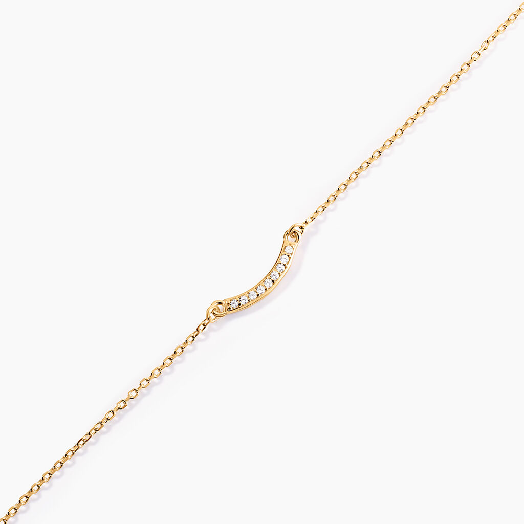 Bracelet Plaqu&eacute; Or Kumb Oxydes De Zirconium - Bracelets Femme | Histoire d&rsquo;Or