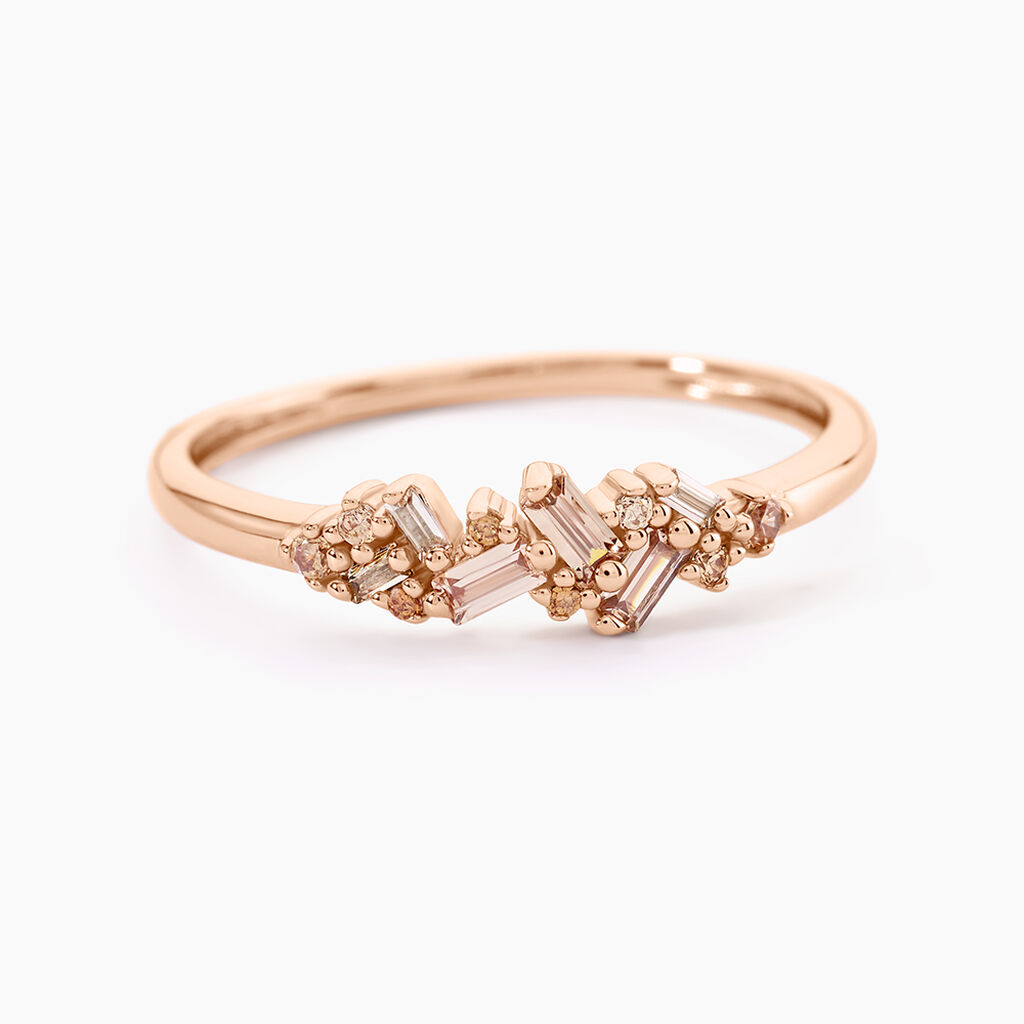 Bague Rio Argent Rose Oxyde De Zirconium - Bagues avec pierre Femme | Histoire d&rsquo;Or