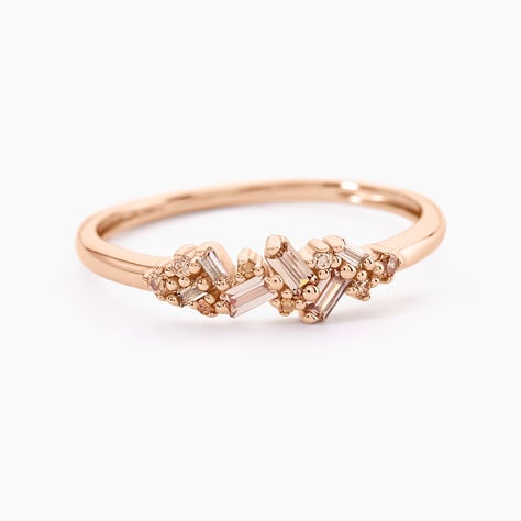 Bague Rio Argent Rose Oxyde De Zirconium - Bagues avec pierre Femme | Histoire d&rsquo;Or