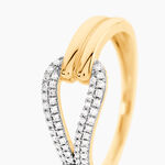Bague Sence Or Jaune Diamant - Bagues avec pierre  | Histoire d&rsquo;Or