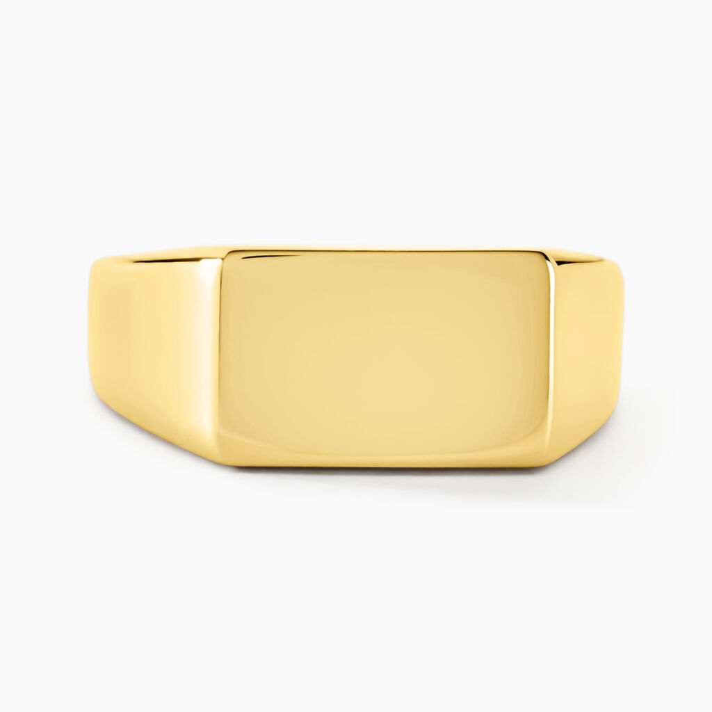 Chevalière Acier Doré Luciano