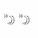 Boucles D'oreilles Puces Forrest Argent Rhodié Oxyde De Zirconium - Boucles d'oreilles fantaisie Femme | Histoire d’Or
