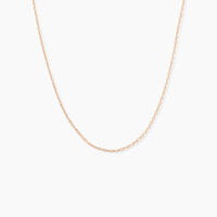 Chaîne Igoa Maille Forçat Diamantee Or Rose