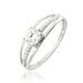 Bague Nevae Or Blanc Oxyde De Zirconium - Bagues solitaires Femme | Histoire d’Or