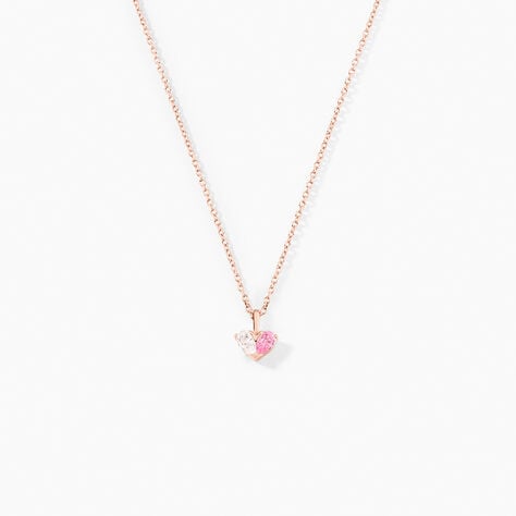 Collier Myhalf Argent Rose Oxyde De Zirconium - Colliers fantaisie Femme | Histoire d’Or