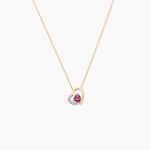 Collier Eliana Or Jaune Rhodolite Oxyde De Zirconium - Colliers Femme | Histoire d&rsquo;Or