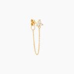 Boucle D'oreille Unitaire Edweena Or Jaune Oxyde De Zirconium - Piercings d'oreilles Femme | Histoire d&rsquo;Or