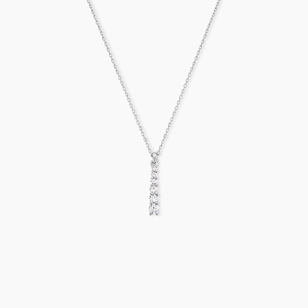 Collier Georas Or Blanc Oxyde - Colliers Femme | Histoire d&rsquo;Or