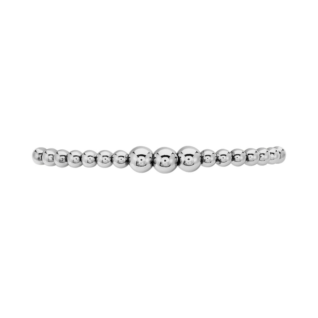 Bracelet Jonc Atlantis Argent Blanc - Bracelets joncs Femme | Histoire d’Or