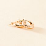 Cr&eacute;oles Maia Argent Rose - Boucles d'oreilles cr&eacute;oles Femme | Histoire d&rsquo;Or