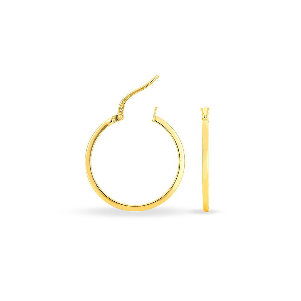Créoles Thyrza Or Jaune - Boucles d'oreilles créoles Femme | Histoire d’Or
